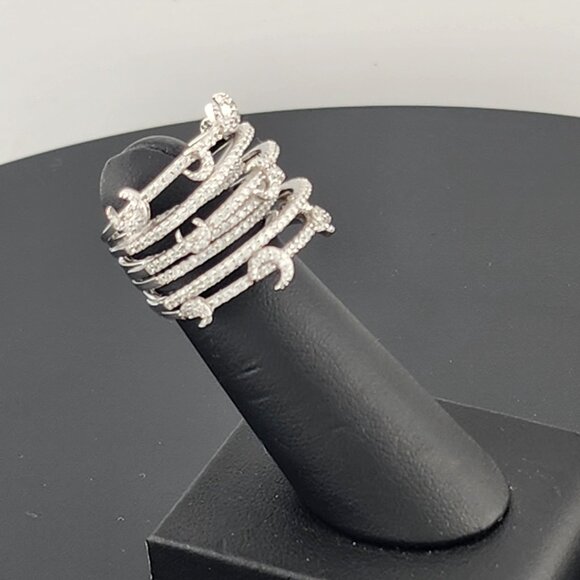 Sterling Silver Moon Ring – Unique Celestial Gift for Her - Picture 3 of 8